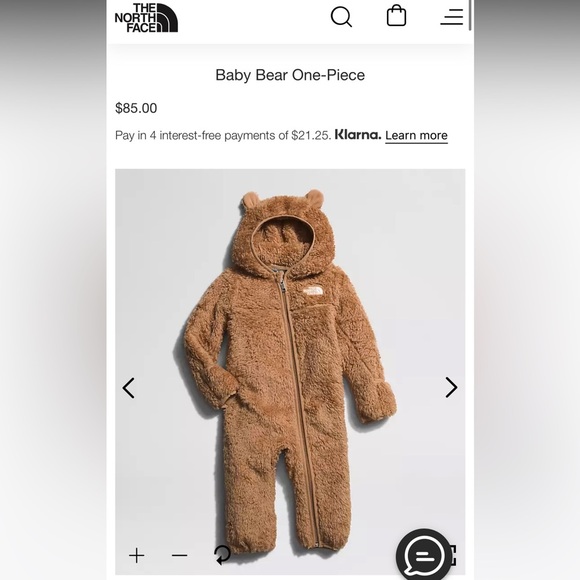 North face baby bear snow suit 12-18 - Picture 3 of 3
